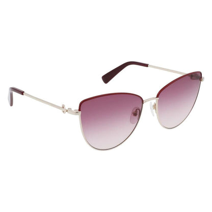 Longchamp Gold Metal Sunglasses by Longchamp
