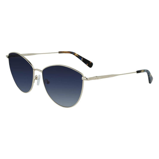 Longchamp Gold Metal Sunglasses by Longchamp