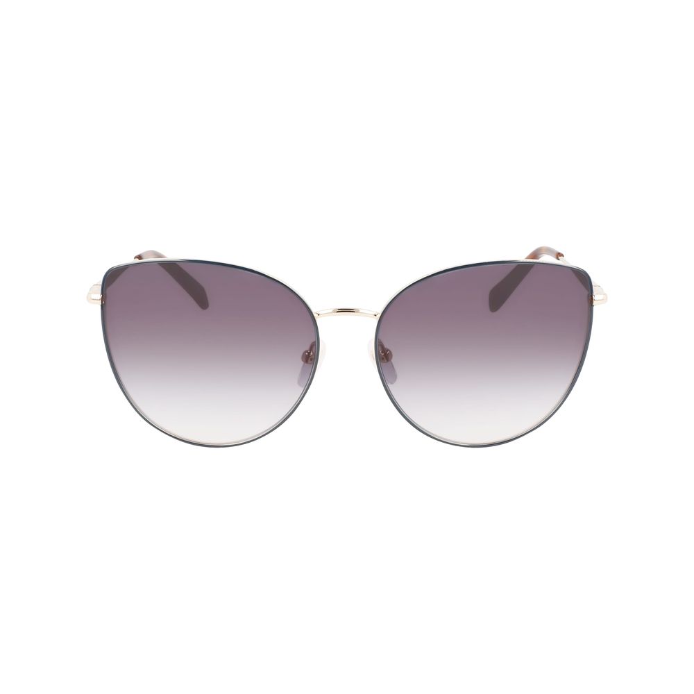 Longchamp Gold Metal Sunglasses by Longchamp