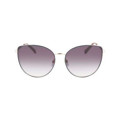 Longchamp Gold Metal Sunglasses by Longchamp