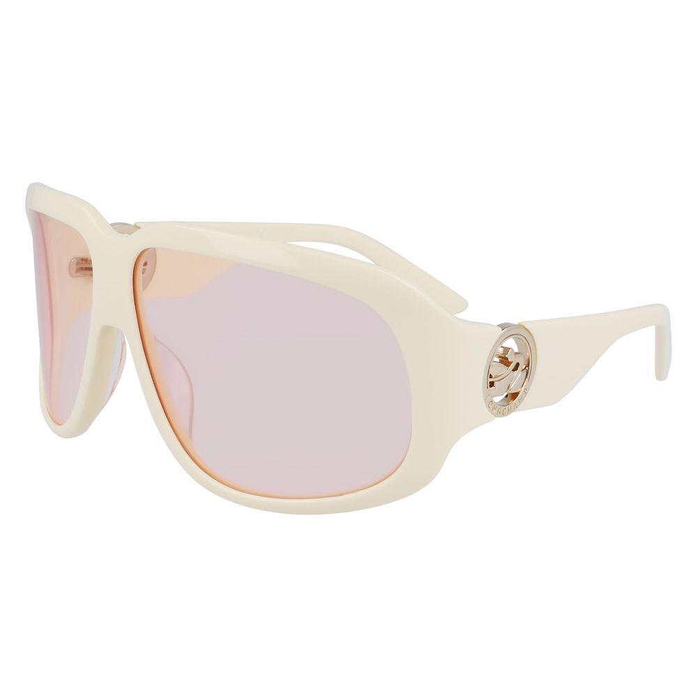 Longchamp White Acetate Sunglasses by Longchamp