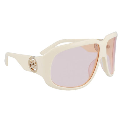 Longchamp White Acetate Sunglasses by Longchamp