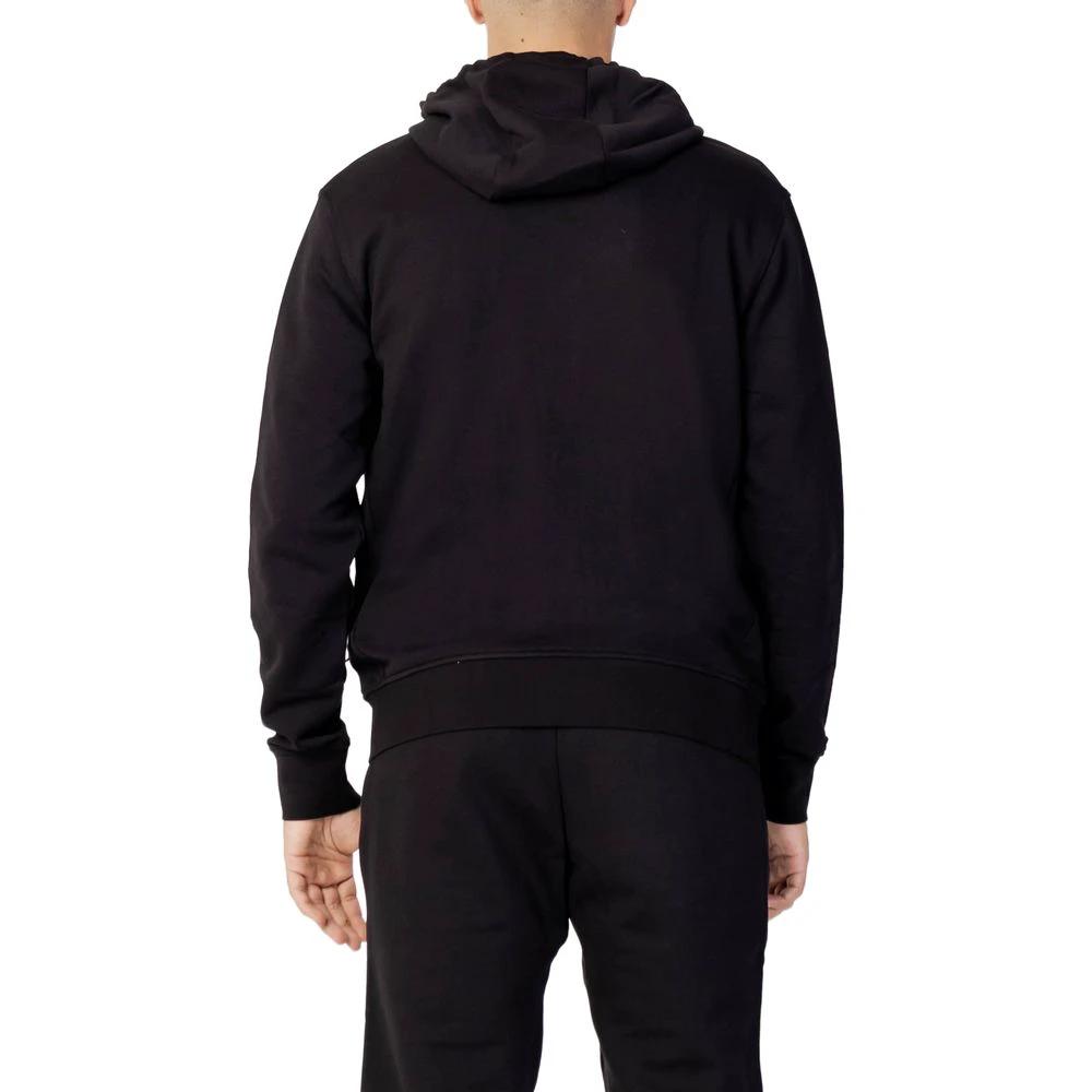 Armani Exchange Black Cotton Hoodie by Armani Exchange