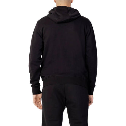 Armani Exchange Black Cotton Hoodie by Armani Exchange