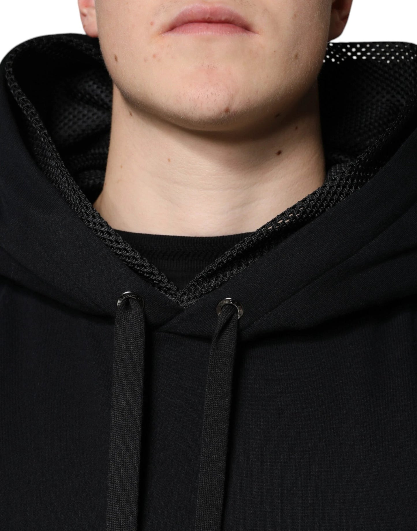 Dolce & Gabbana Black Hooded Pullover Men Sweatshirt Sweater by Dolce & Gabbana