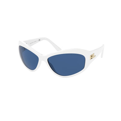 Ralph Lauren Lunettes De Soleil En Résine Blanche Pour Femme Protection UV Catégorie 3