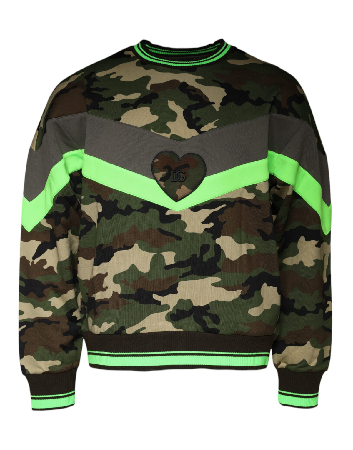 Sweat-shirt Dolce & Gabbana homme camouflage en coton multicolore – TSH86728