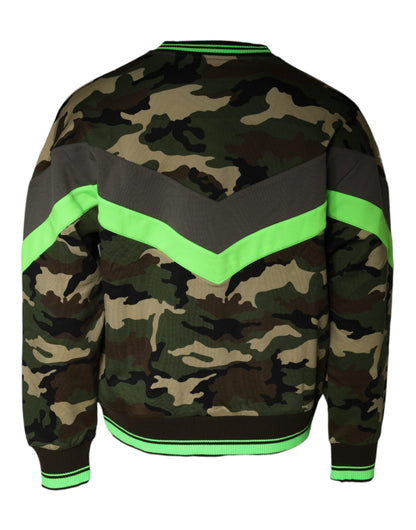 Sweat-shirt Dolce & Gabbana homme camouflage en coton multicolore – TSH86728