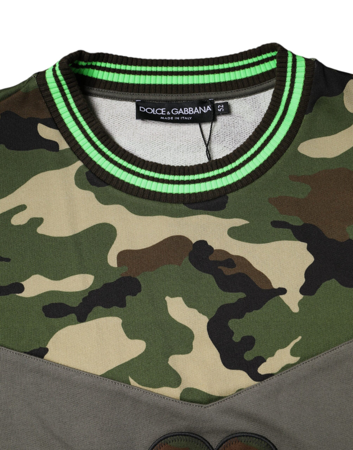 Sweat-shirt Dolce & Gabbana homme camouflage en coton multicolore – TSH86728