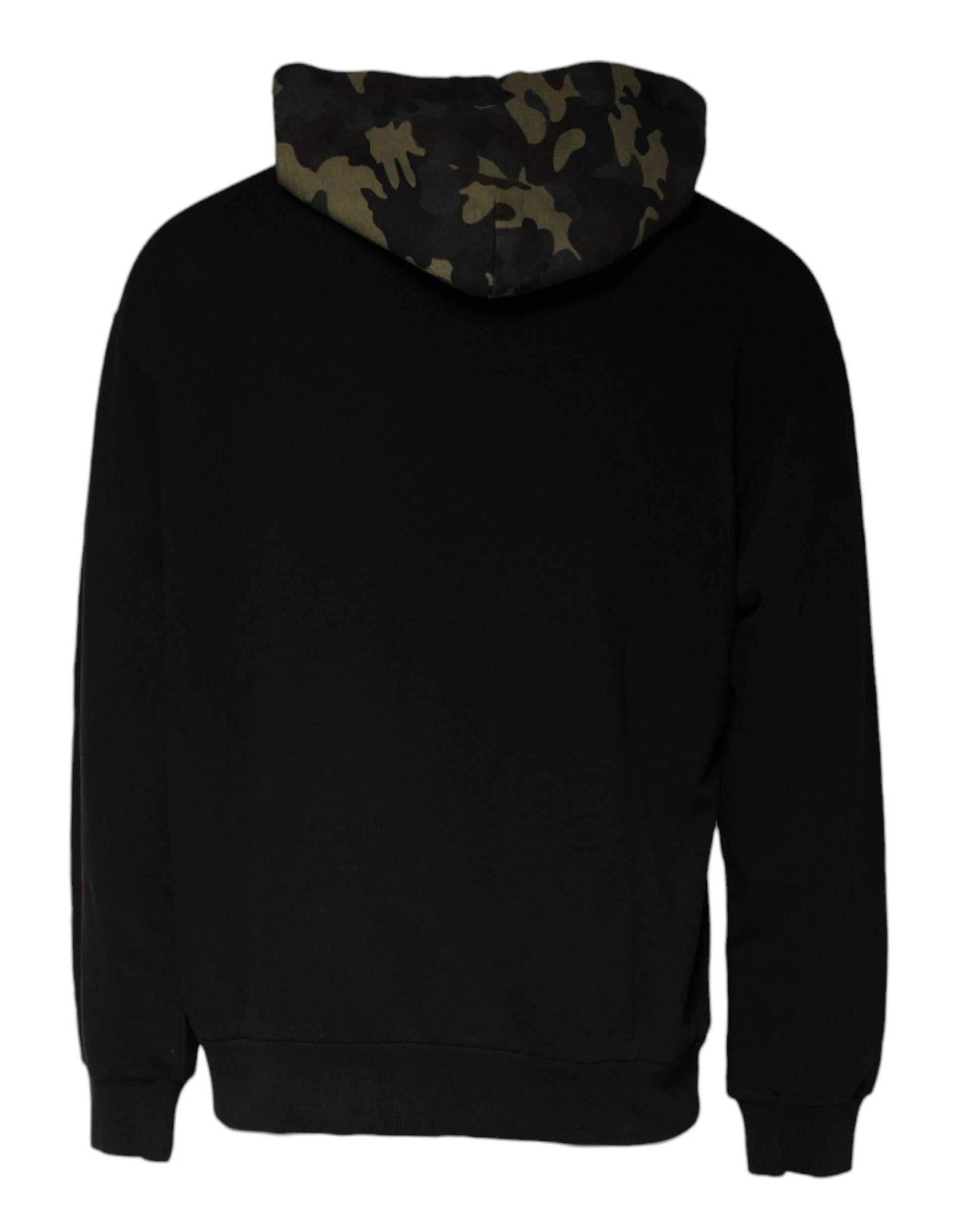 Dolce & Gabbana Black Camouflage Hooded Sweatshirt Sweater by Dolce & Gabbana