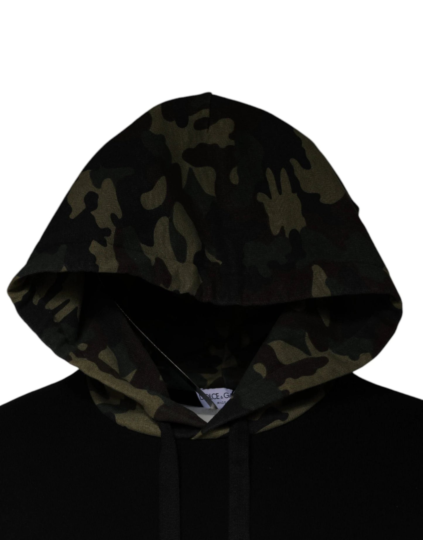 Dolce & Gabbana Black Camouflage Hooded Sweatshirt Sweater by Dolce & Gabbana