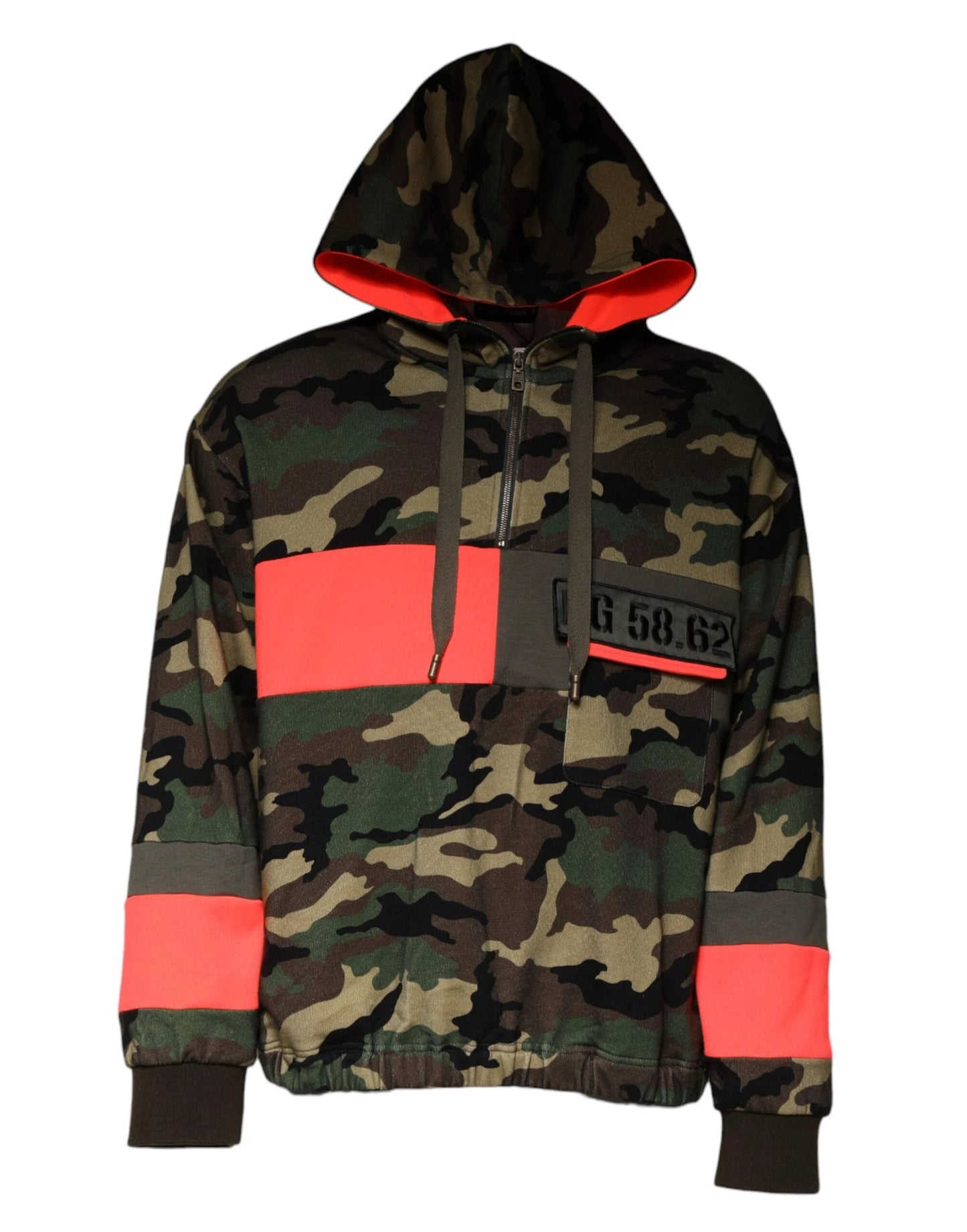 Dolce & Gabbana Multicolor Camouflage Hooded Men Sweatshirt Sweater by Dolce & Gabbana