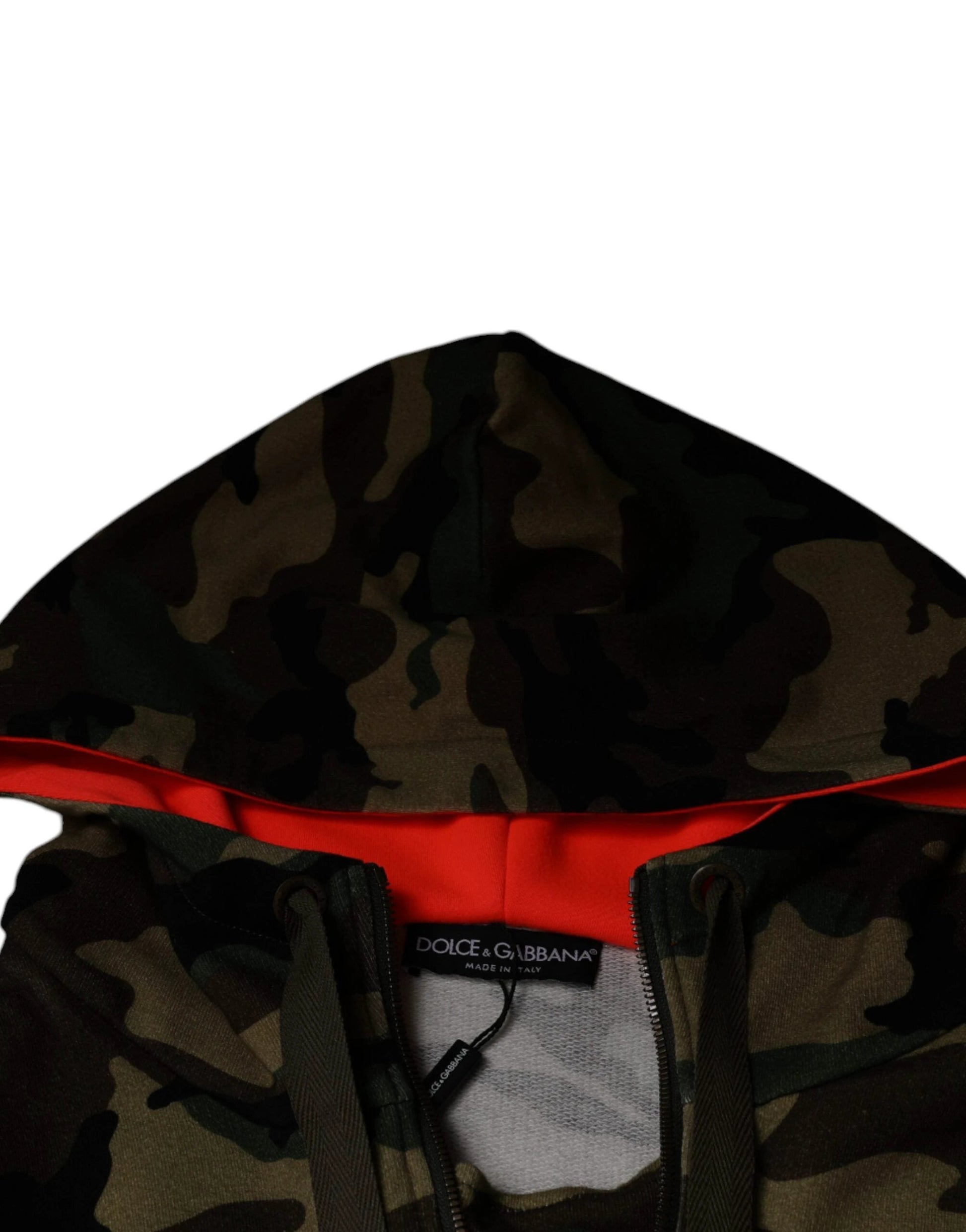 Dolce & Gabbana Multicolor Camouflage Hooded Men Sweatshirt Sweater by Dolce & Gabbana