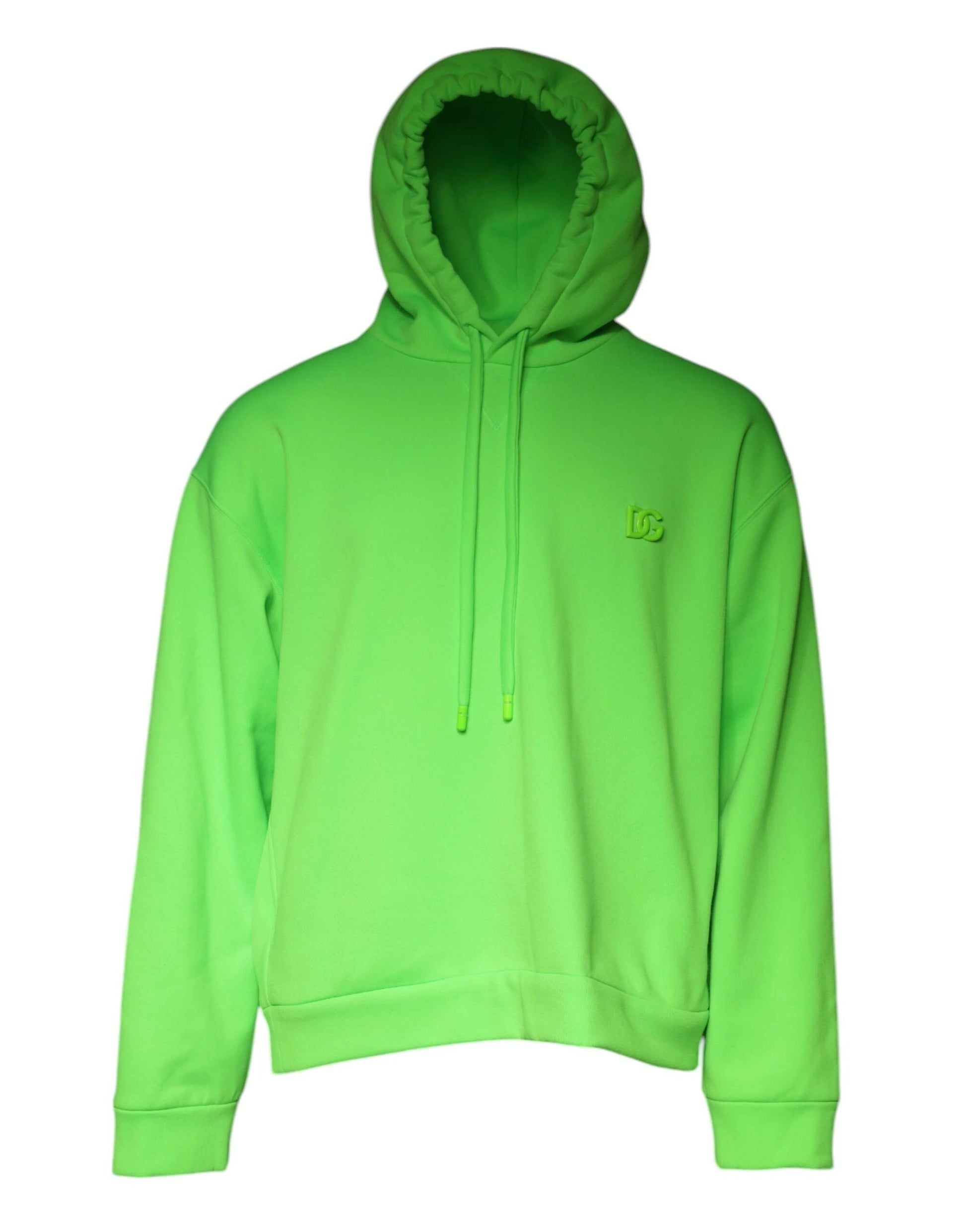 Dolce & Gabbana Green Logo Hooded Pullover Men Sweatshirt Sweater by Dolce & Gabbana