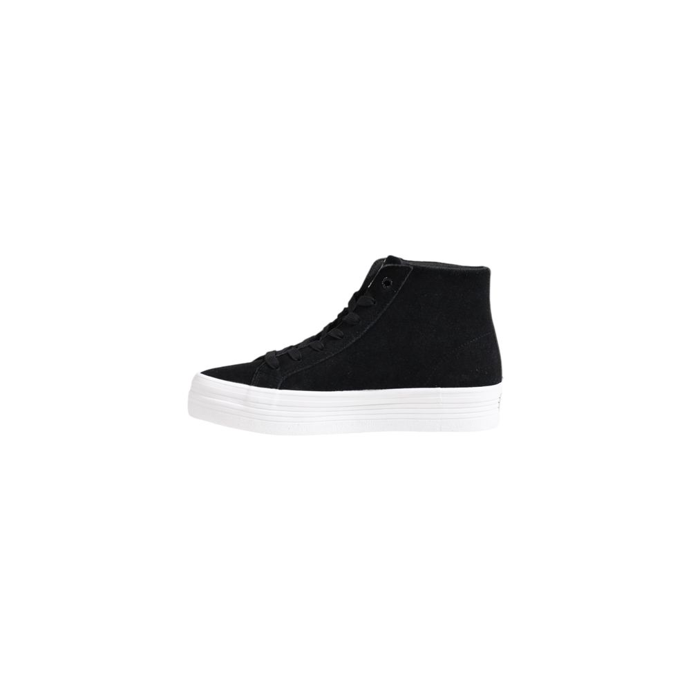 Calvin Klein Jeans Black Suede Leather Platform Sneakers by Calvin Klein Jeans