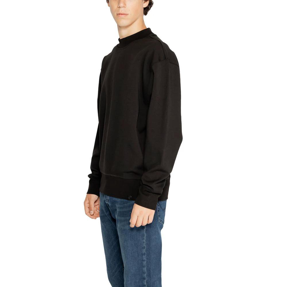 Calvin Klein Jeans Black Recycled Cotton Sweatshirt by Calvin Klein Jeans