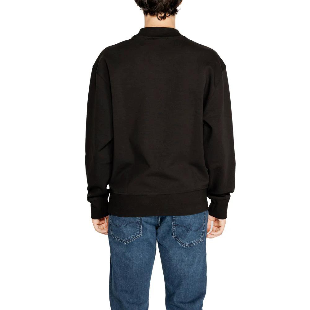 Calvin Klein Jeans Black Recycled Cotton Sweatshirt by Calvin Klein Jeans