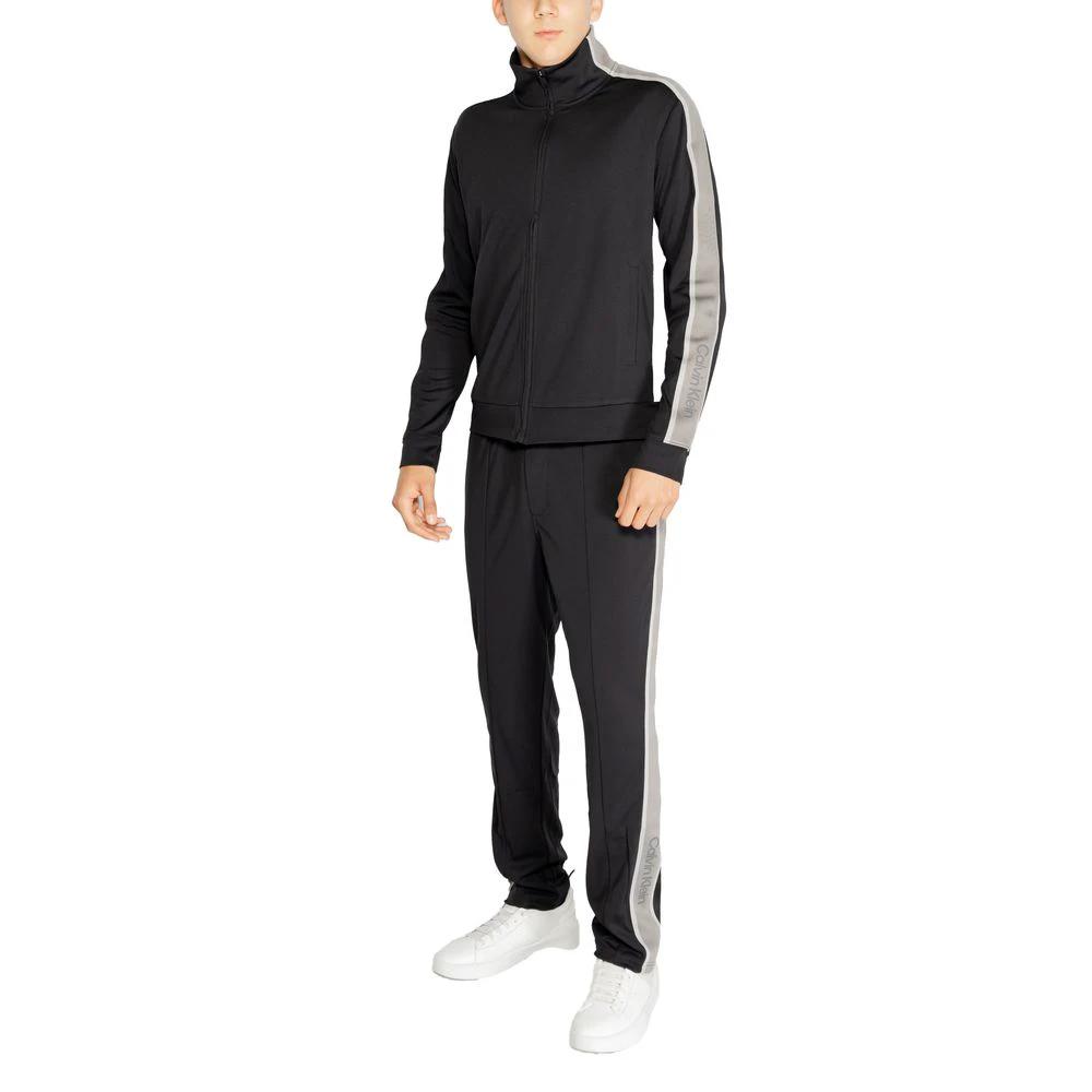 Calvin Klein Sport Black Recycled Polyester Sweatshirt by Calvin Klein Sport