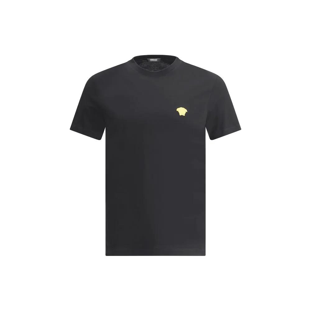 Versace Black Cotton T-Shirt by Versace