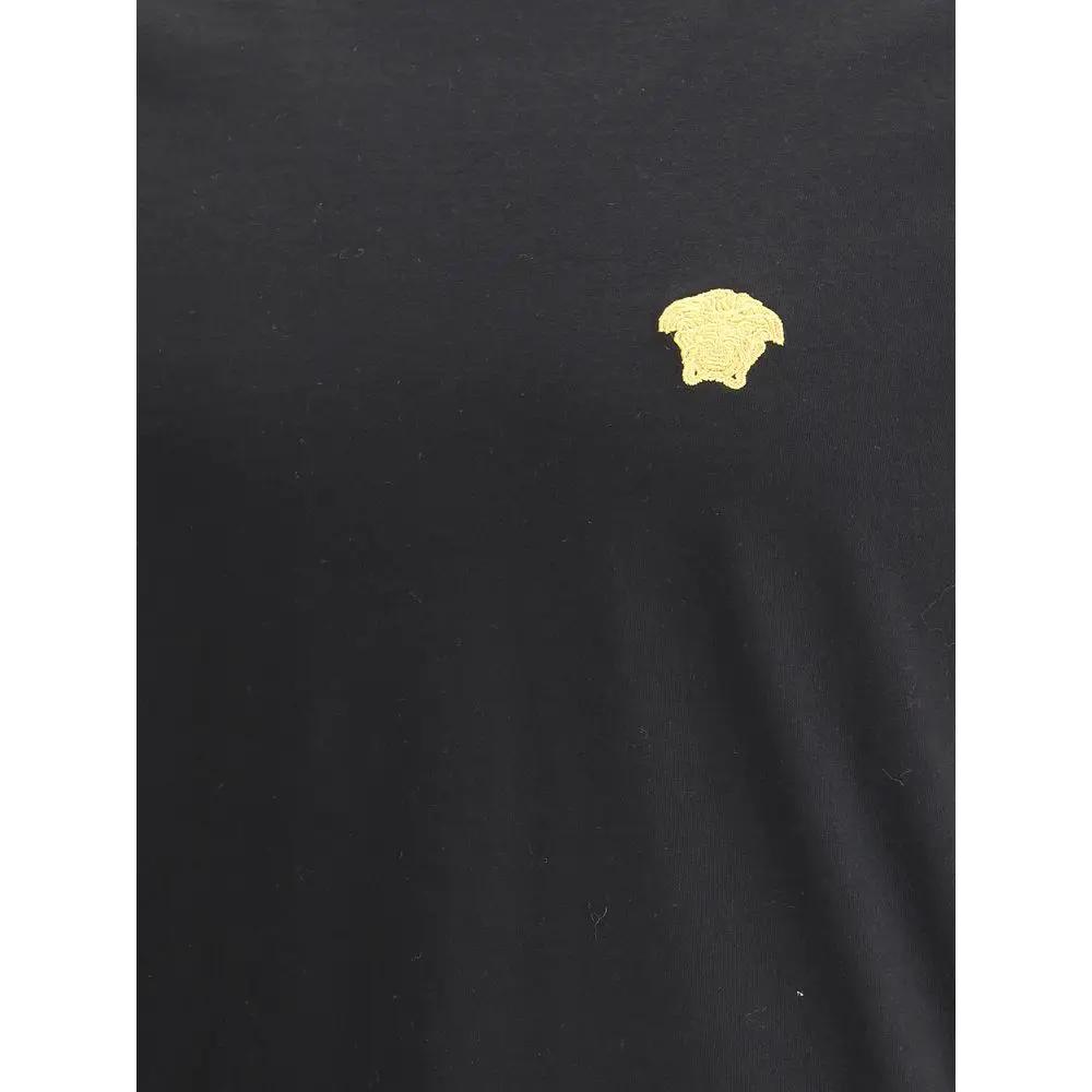 Versace Black Cotton T-Shirt by Versace