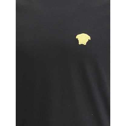 Versace Black Cotton T-Shirt by Versace