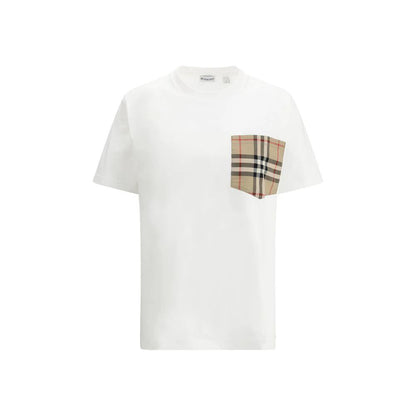 Burberry White Cotton T-Shirt by Burberry