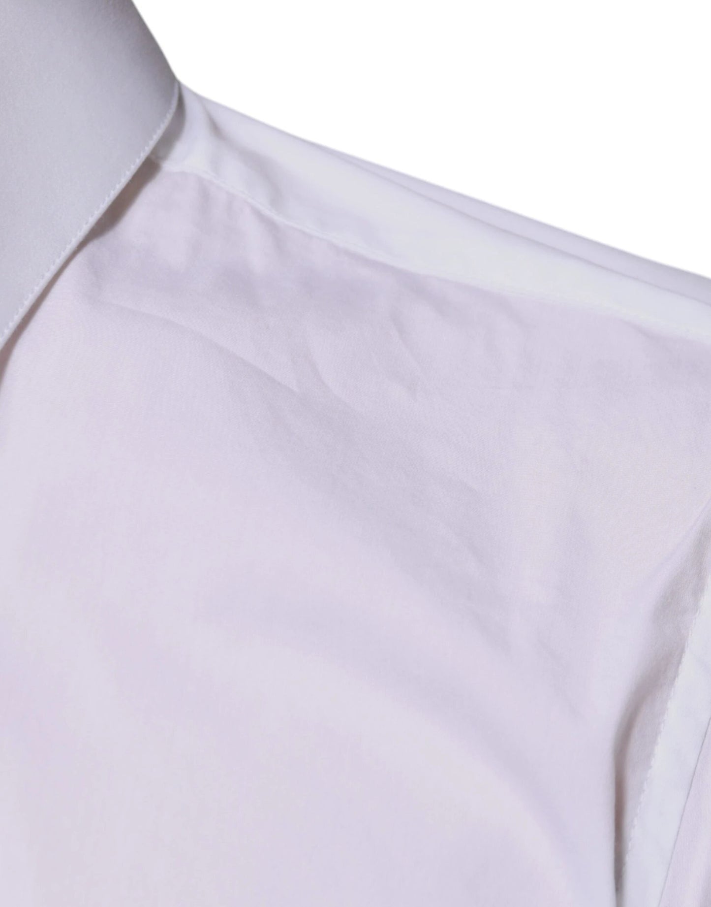 Dolce & Gabbana White Cotton Blend Men MARTINI Dress Shirt by Dolce & Gabbana