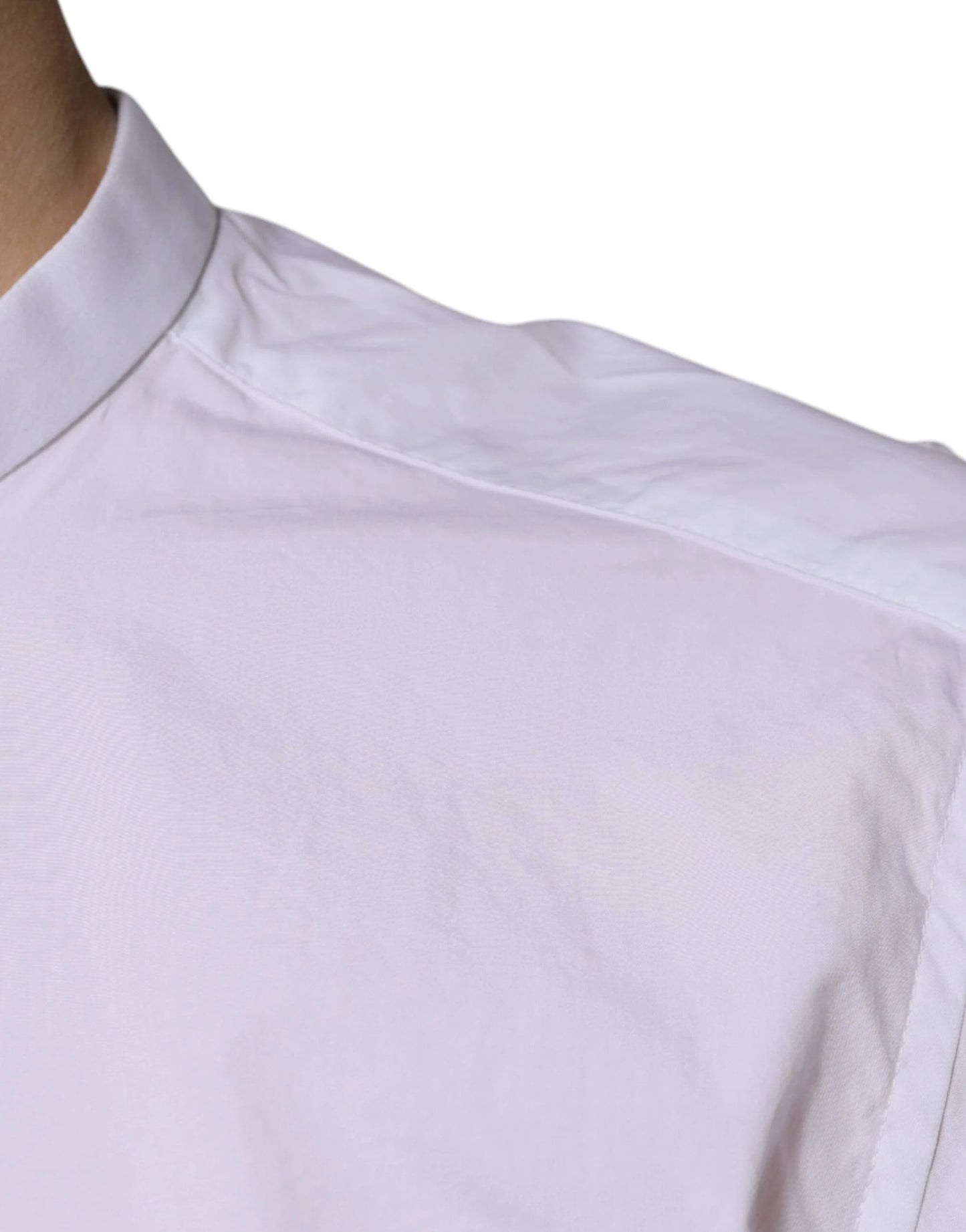 Dolce & Gabbana White Cotton Slim Fit MARTINI Dress Shirt by Dolce & Gabbana