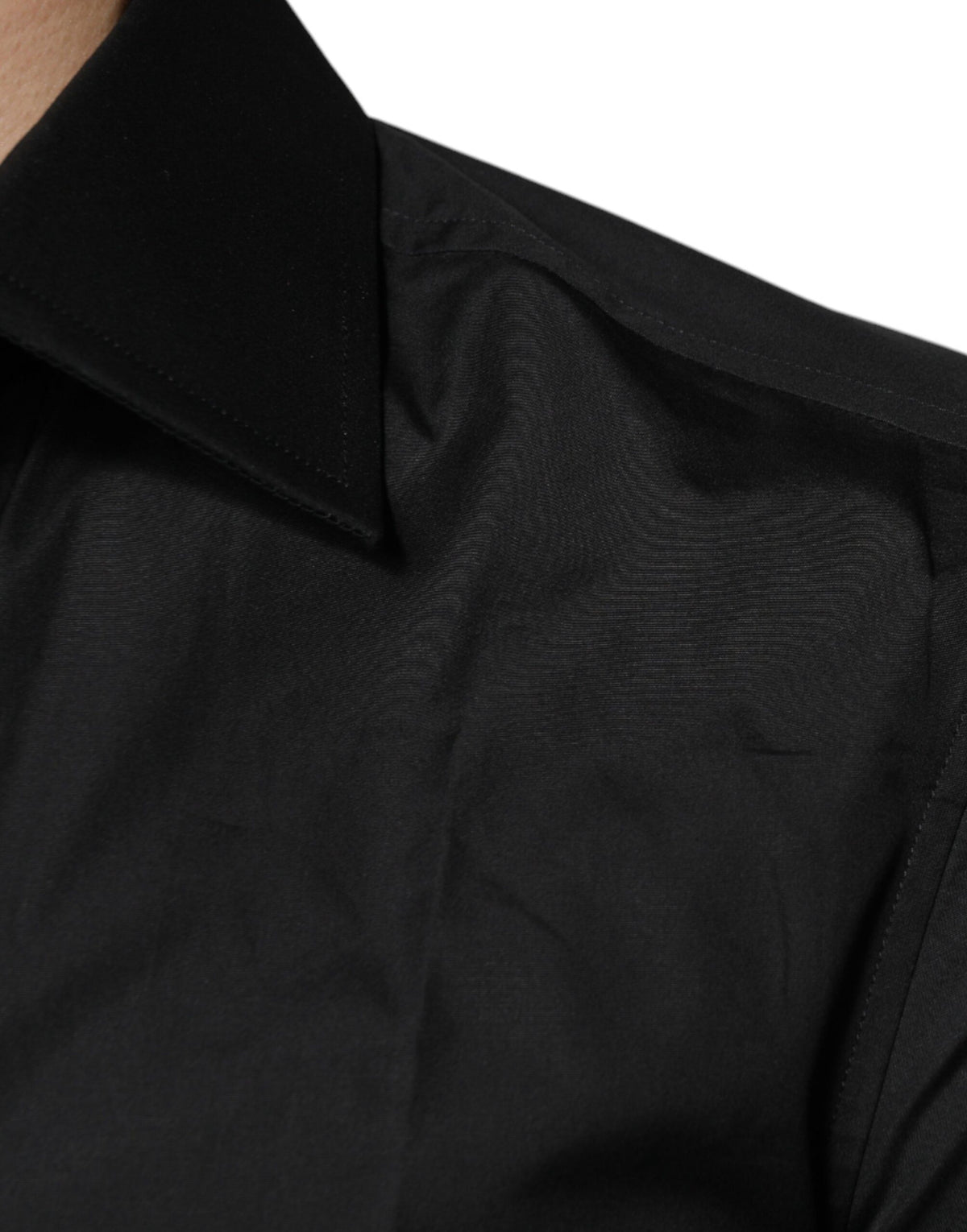 Chemise Dolce & Gabbana slim fit en coton noir – TSH87322