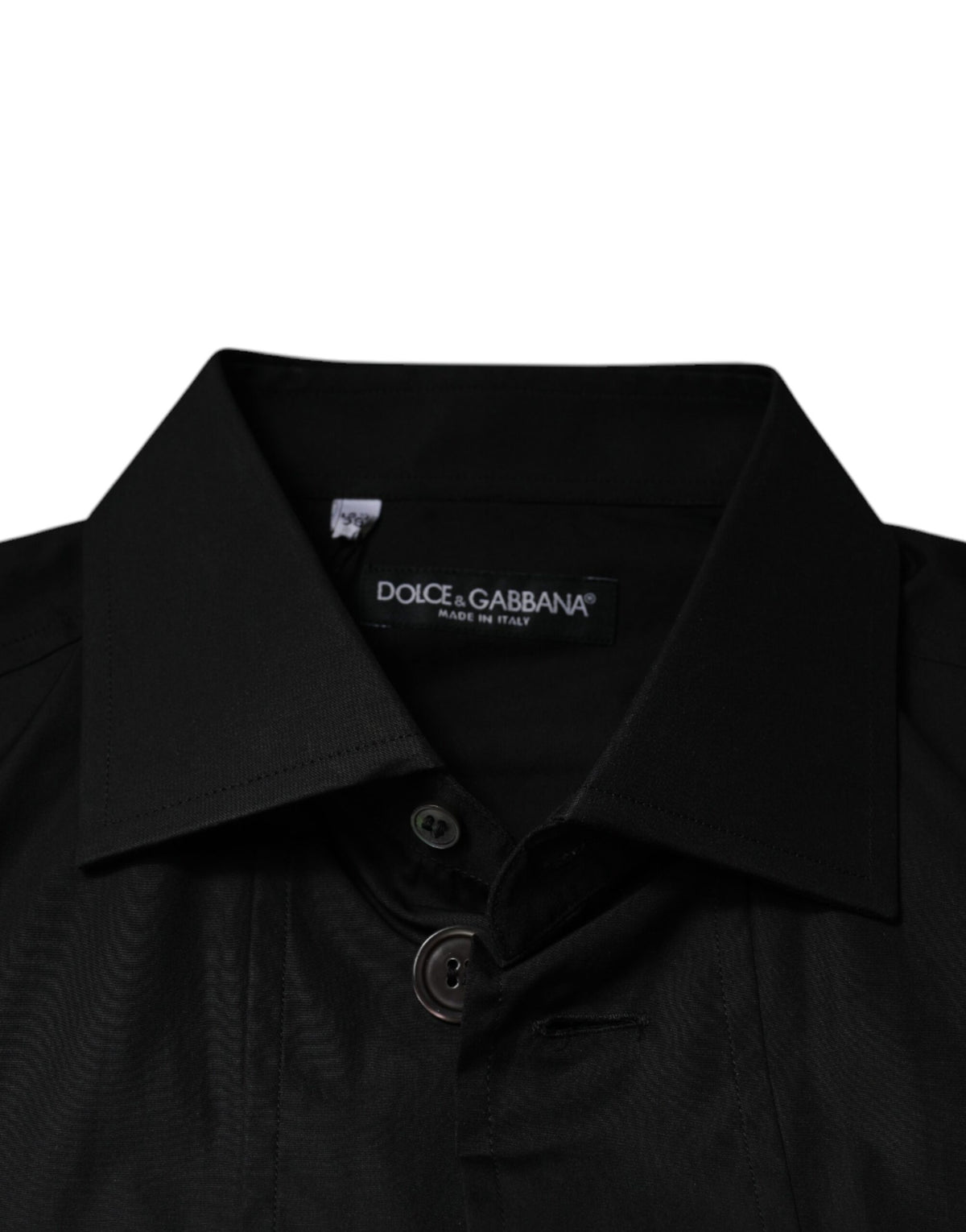 Chemise Dolce & Gabbana slim fit en coton noir – TSH87322