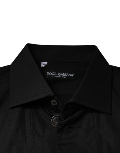 Chemise Dolce & Gabbana slim fit en coton noir – TSH87322