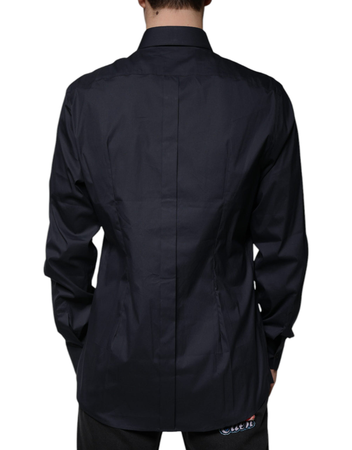 Chemise Dolce & Gabbana Gold slim fit en coton mélangé noir – TSH87330