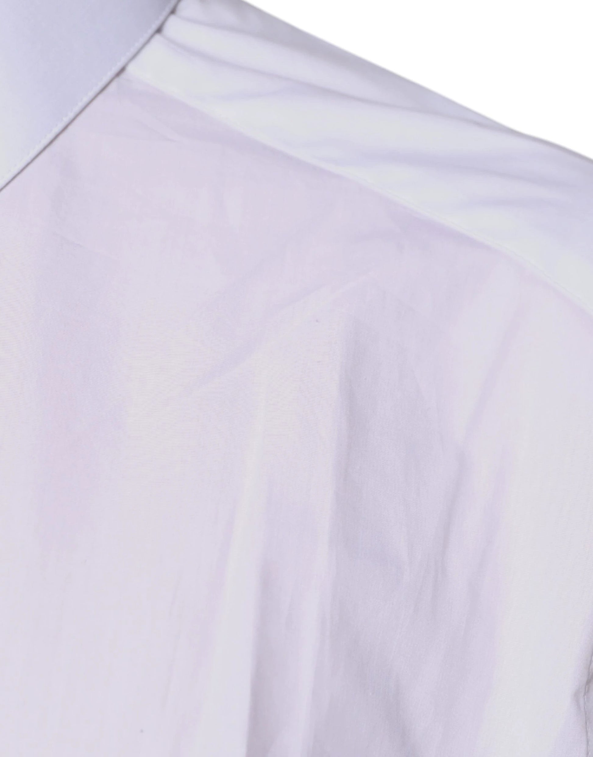 Dolce & Gabbana White Cotton Collared Long Sleeves Shirt Top by Dolce & Gabbana