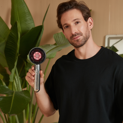 Peigne anti-chute de cheveux avec infrarouge et microcourant