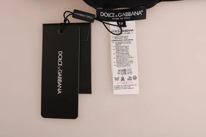 Dolce & Gabbana Black Silk Fairy Tale Top Crystal Blouse by Dolce & Gabbana
