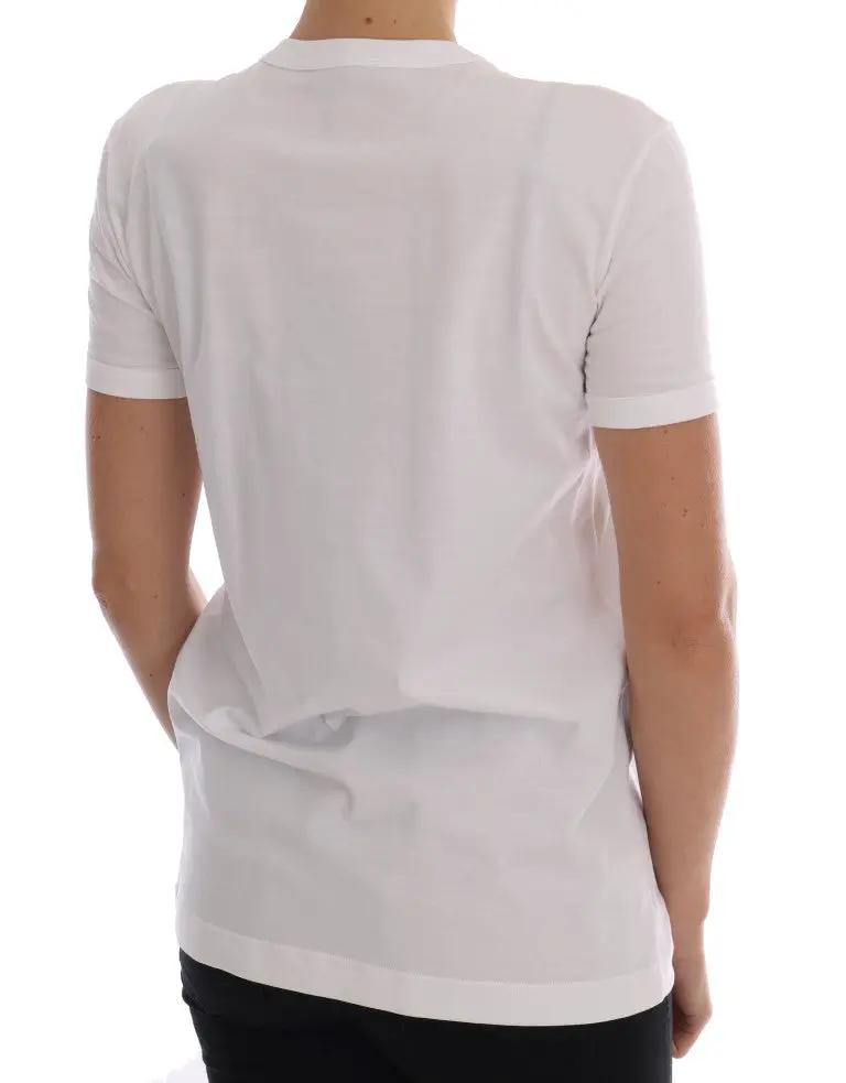 Dolce & Gabbana White Cotton Fairy Tale T-Shirt by Dolce & Gabbana