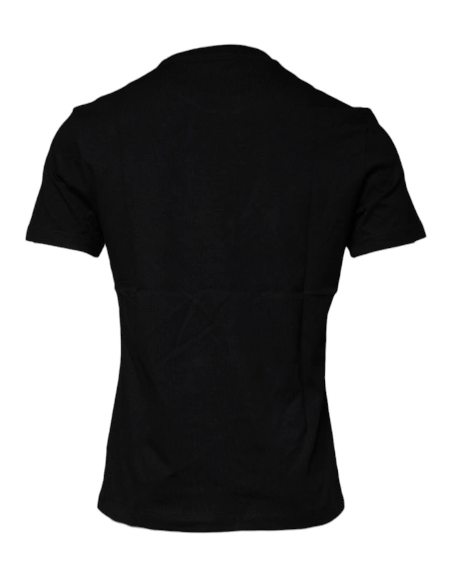 Versace Black Medusa Print Cotton Crew Neck T-shirt by Versace