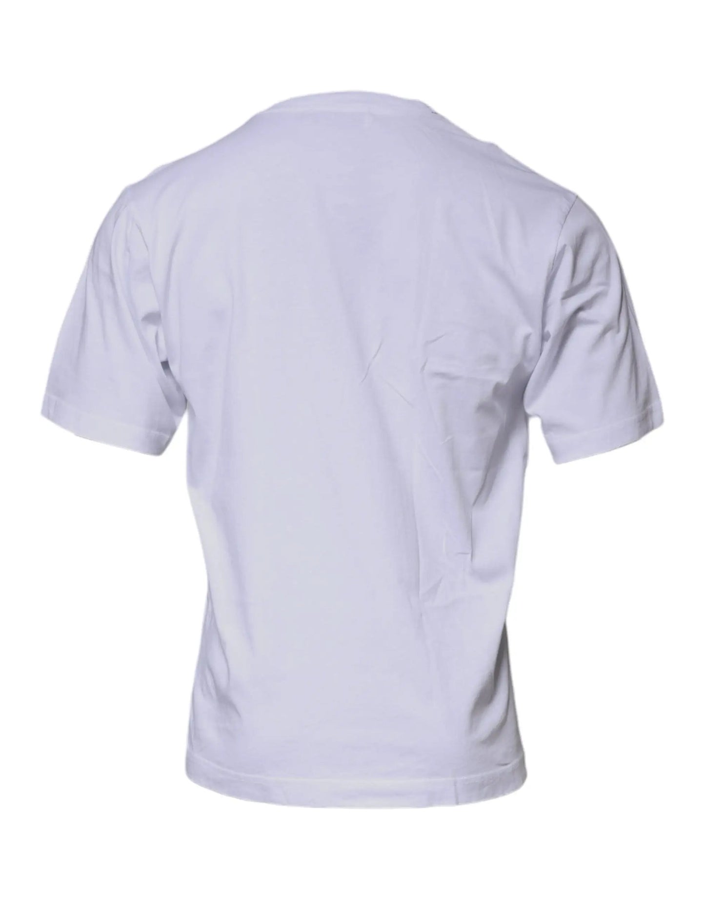 Dolce & Gabbana White DG Logo Cotton Crew Neck T-shirt by Dolce & Gabbana