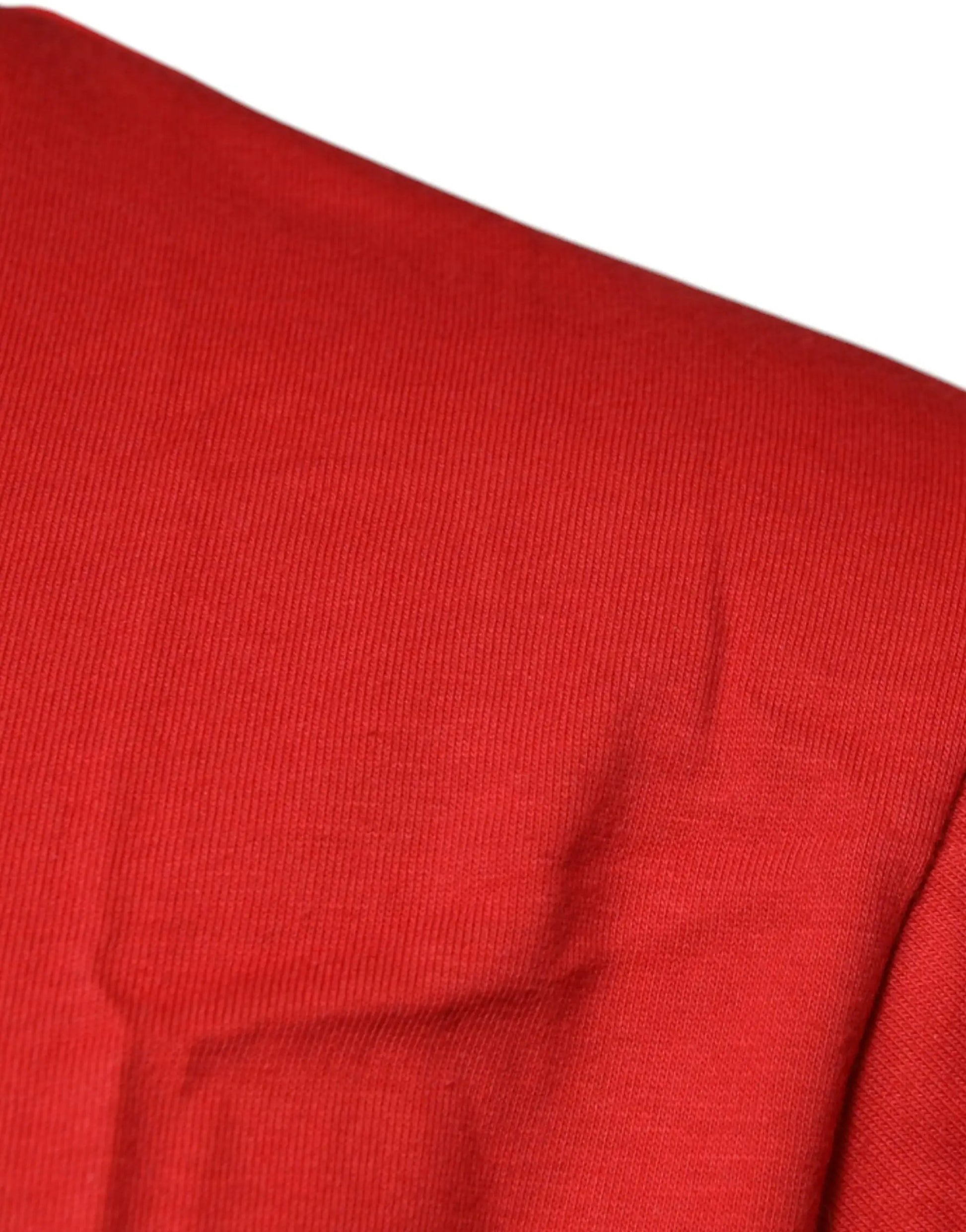 Dolce & Gabbana Red DG Logo Cotton Crew Neck T-shirt by Dolce & Gabbana