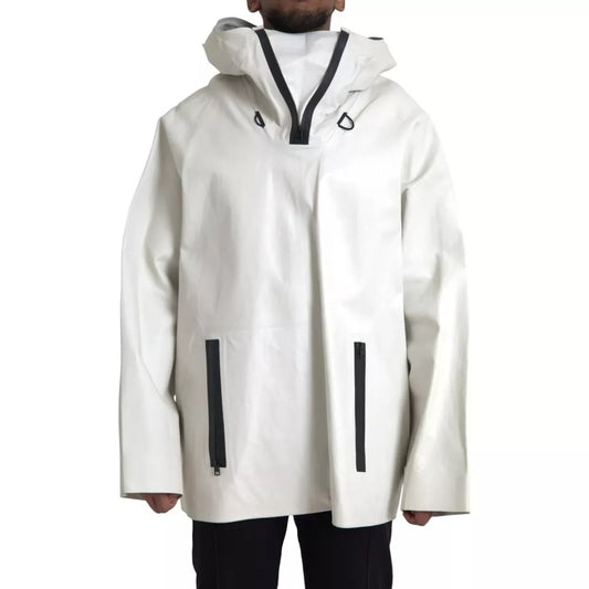 Blouson imperméable Bottega Veneta homme en cuir de veau blanc – JKT4066