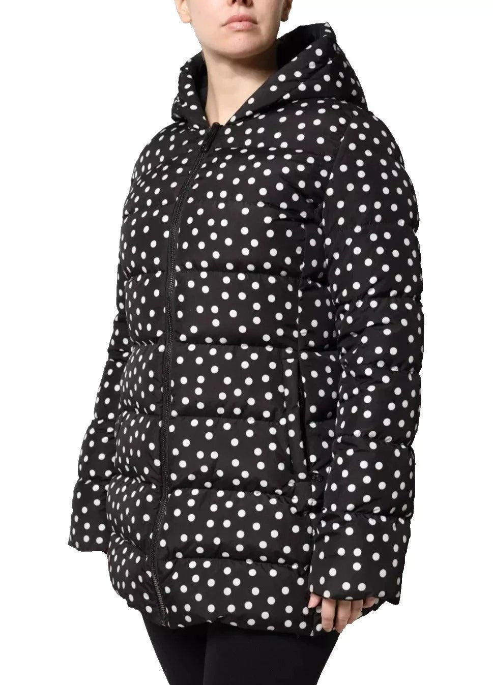 Dolce & Gabbana Black Polyester Hooded Reversible Jacket by Dolce & Gabbana