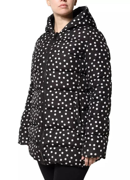 Dolce & Gabbana Black Polyester Hooded Reversible Jacket by Dolce & Gabbana