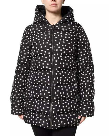 Dolce & Gabbana Black Polyester Hooded Reversible Jacket by Dolce & Gabbana