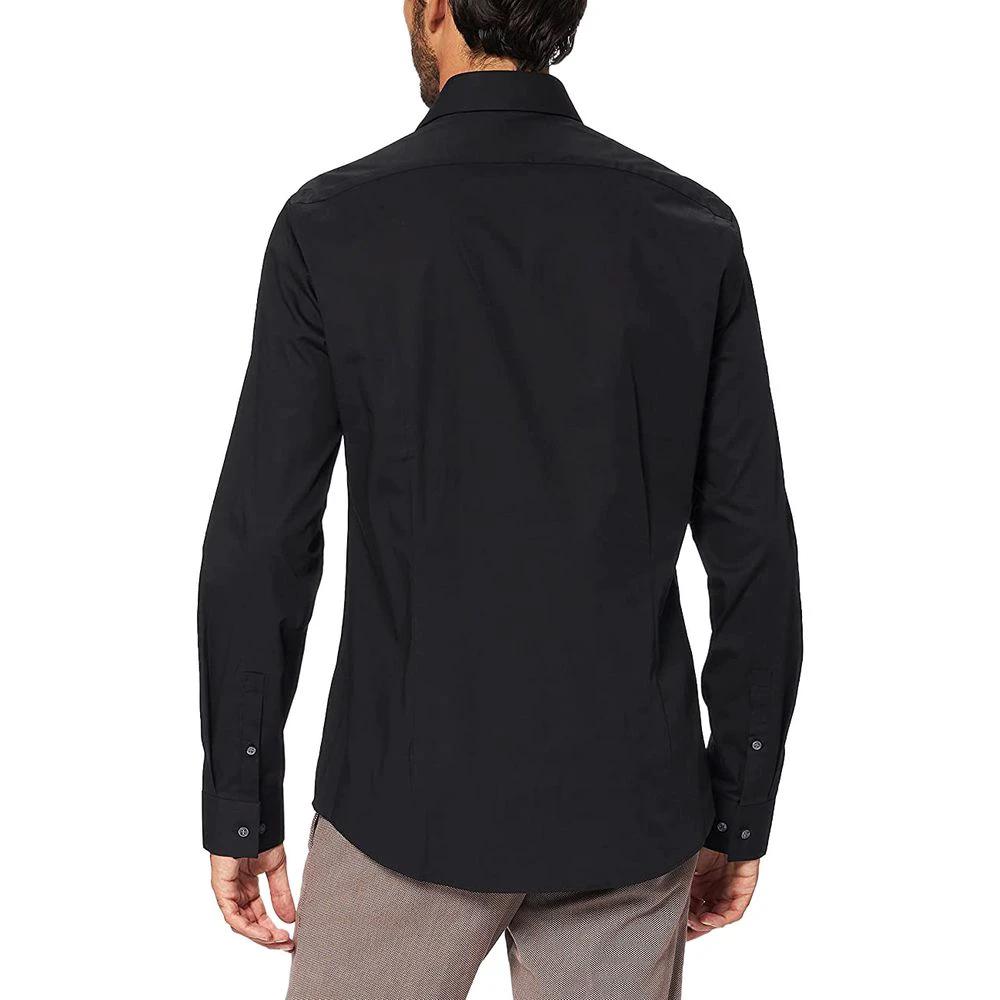 Calvin Klein Black Cotton Dress Shirt by Calvin Klein