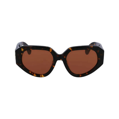 Lanvin Brown Acetate Sunglasses by Lanvin