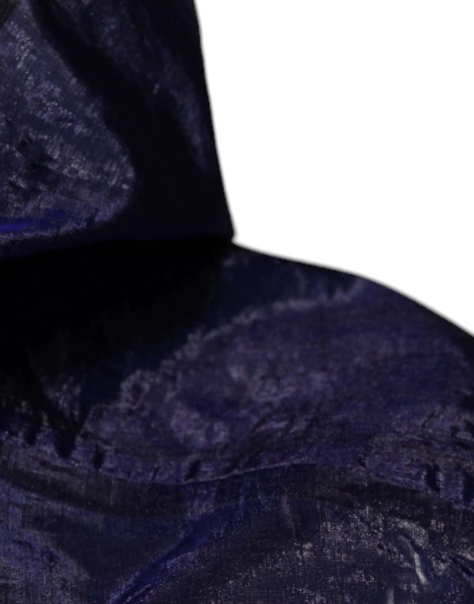 Dolce & Gabbana Dark Blue Cotton Hooded Men Raincoat Jacket by Dolce & Gabbana