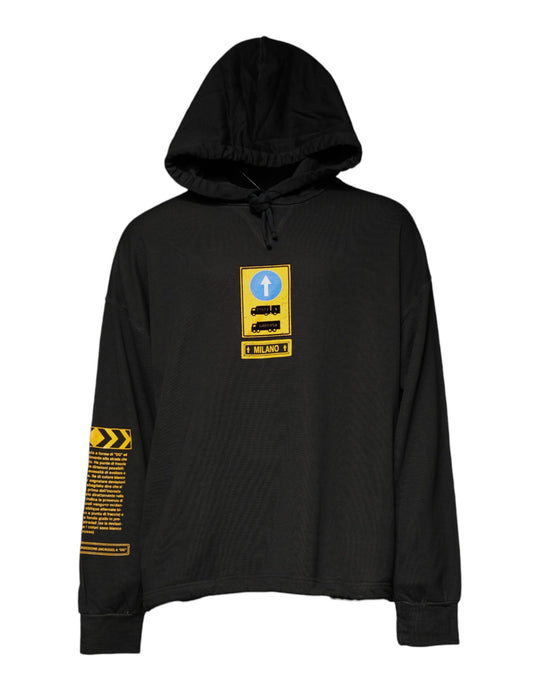 Pull à capuche Dolce & Gabbana DG Shield en coton noir – TSH878505