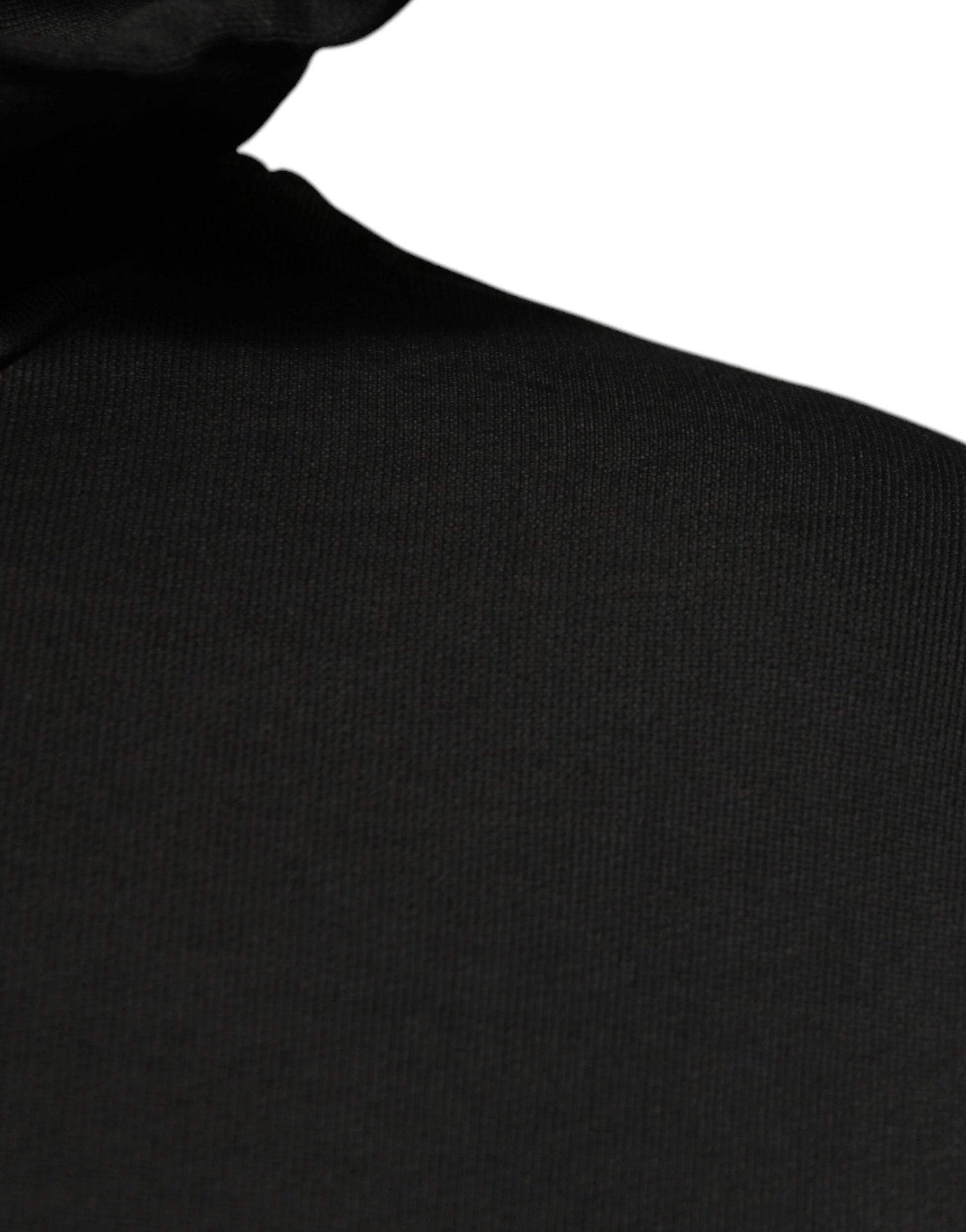 Dolce & Gabbana Black Cotton Hooded DG Shield Pullover Sweater by Dolce & Gabbana