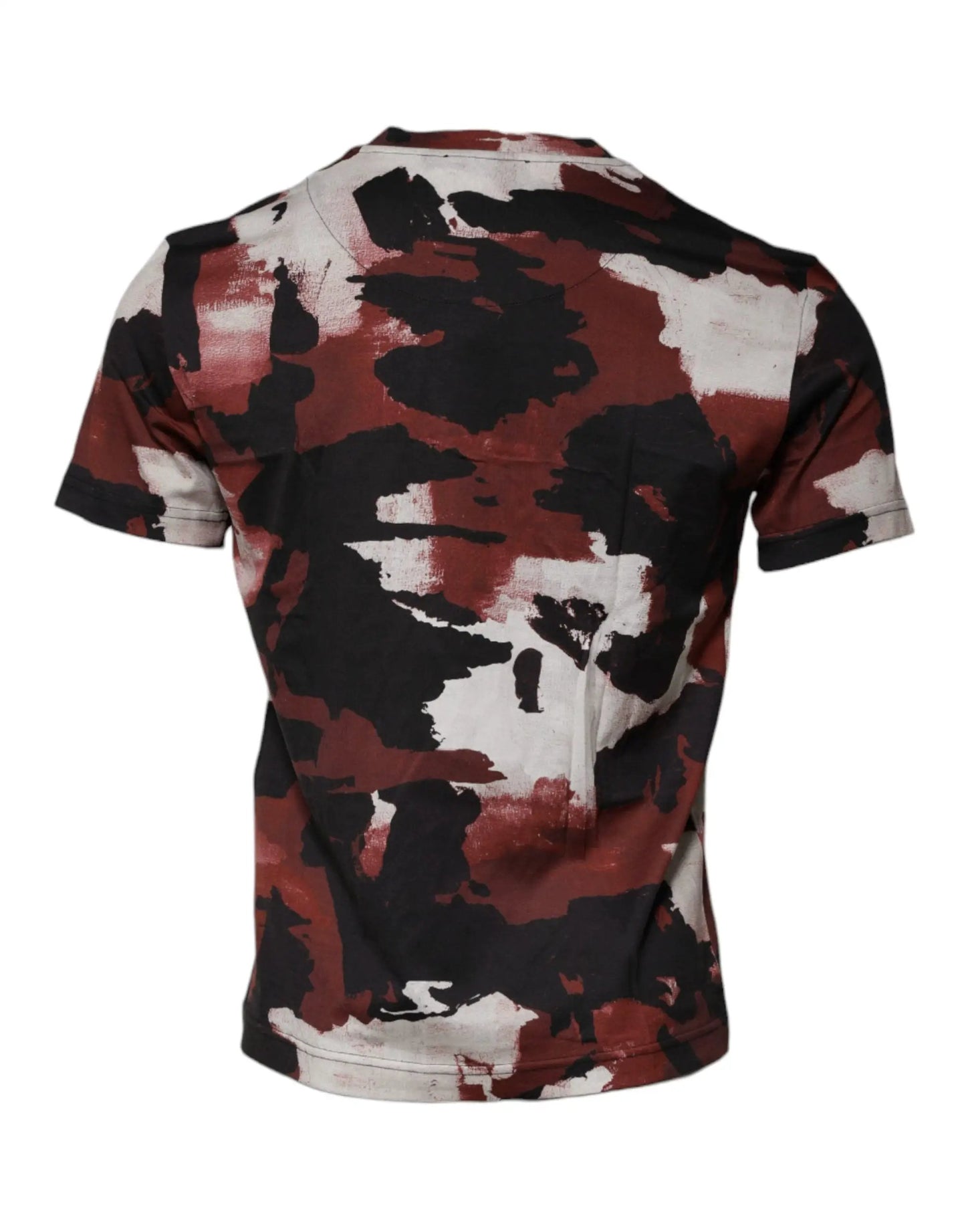 Dolce & Gabbana Multicolor Camouflage Crew Neck T-shirt by Dolce & Gabbana