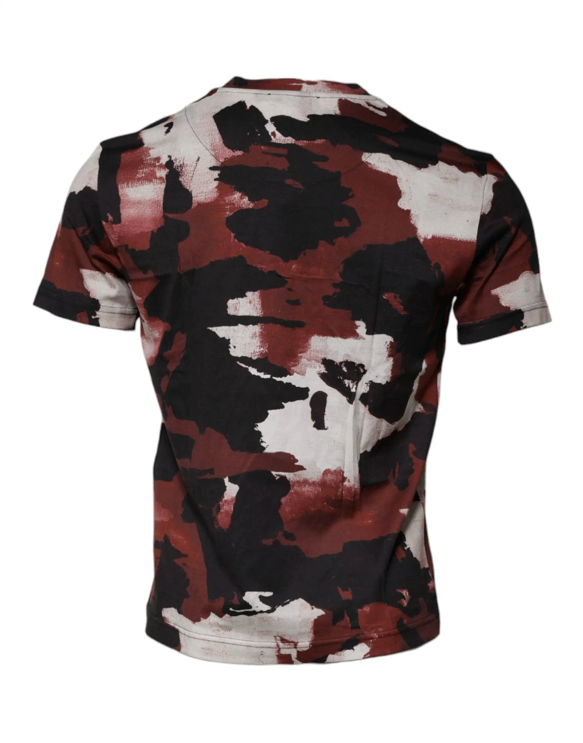 Dolce & Gabbana Multicolor Camouflage Crew Neck T-shirt by Dolce & Gabbana